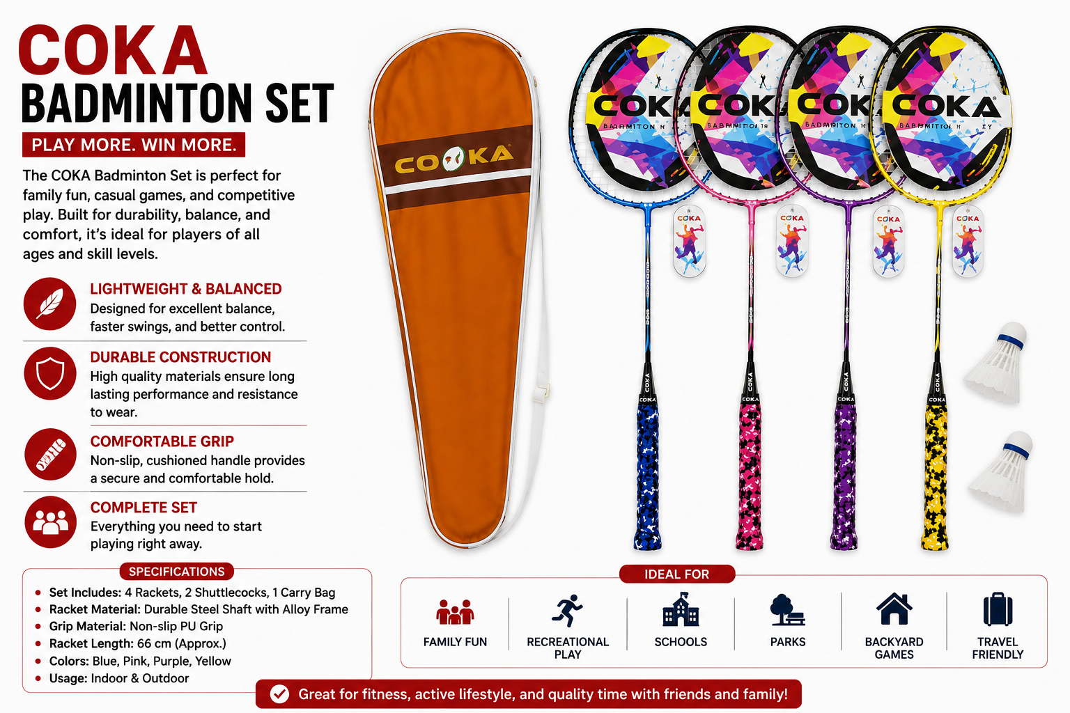 Badminton Racket Coka